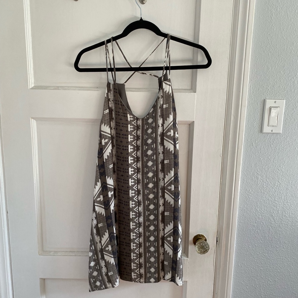 Grey Aztec Dress
